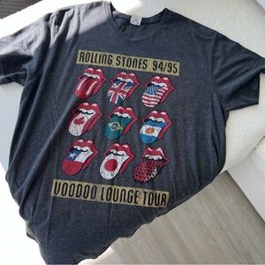 Rolling Stones Voodoo Lounge Tour T-Shirt - Gray